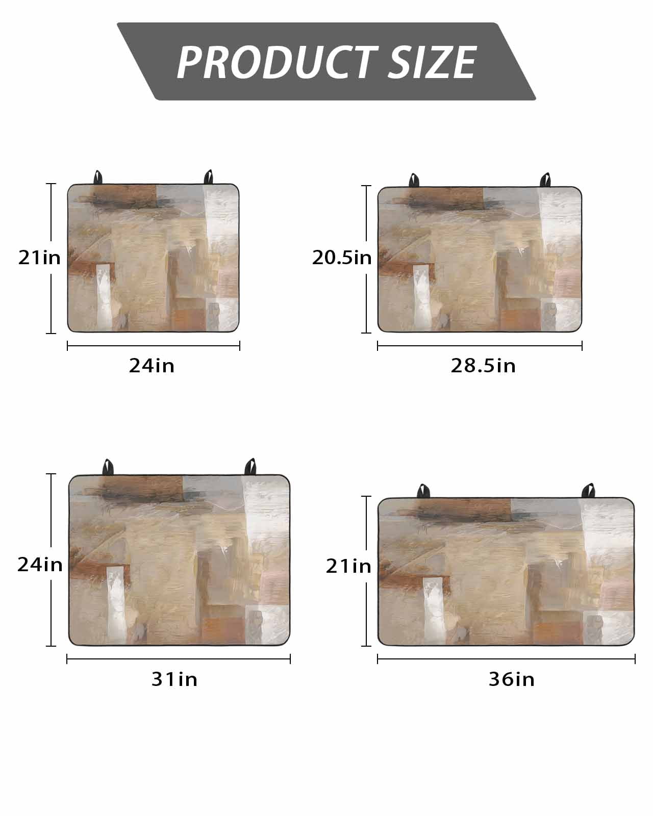 Stove Top Covers for Electric Stove, Brown Glass Stovetop Cover Protector, Abstract Paint Texture Retro Smudge Graffiti Art Induction Cooktop Protector Oven Mat for Kitchen Countertop 24"x21"