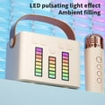 thumbnail image 2 of YZEGDCH Wireless Smart Speaker with Bluetooth Water Resistant Wireless Home Speaker with LED Party Lights for Party Home Travel Hiking,Gift for Women Men, 2 of 6