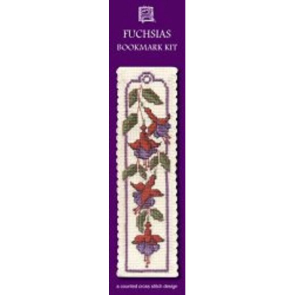 Textile Heritage Fuchsias Bookmark - Cross Stitch Kit