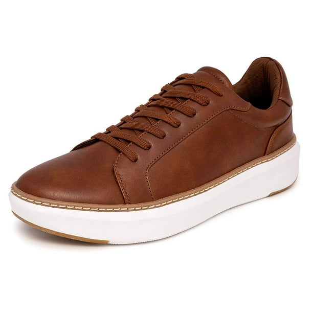 Zapatos Nautica Court Donley-Cognac de gamuza vegana para hombre