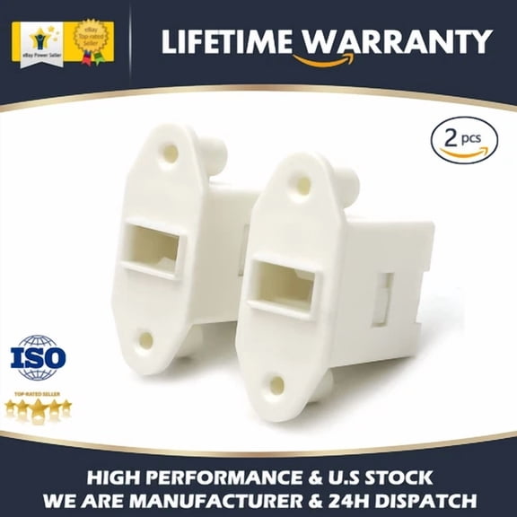 2 Pack Washer Door/Drawer Pedestal Latch 137006200 For Electrolux & Frigidaire