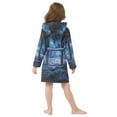 thumbnail image 7 of FORMRS Niños Bathrobe Unisex Hooded Robe Soft Plush Pajamas Sleepwear, Size 4-6T, Window Space, 7 of 7