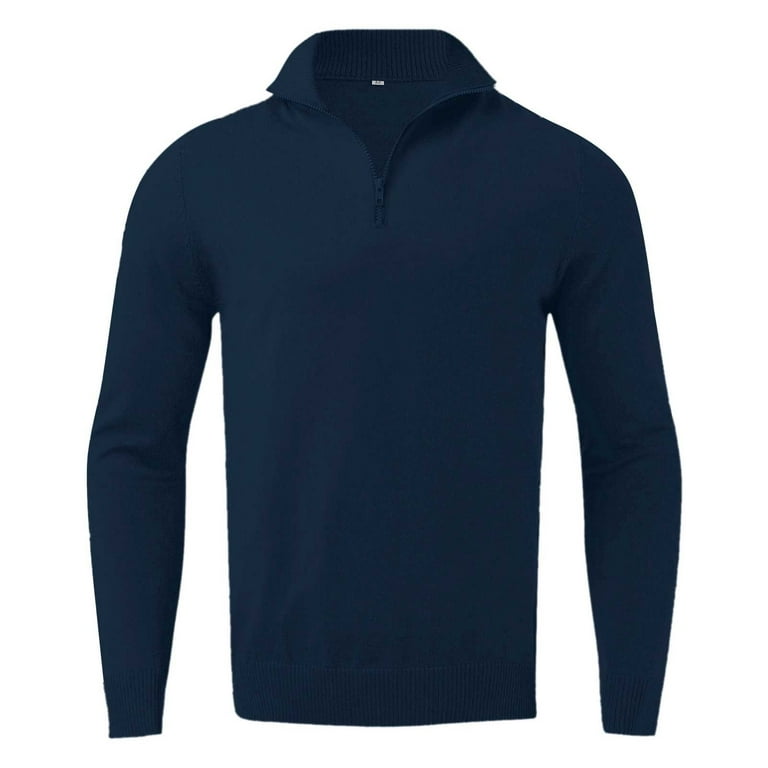 トップス Halfbotton Wool Pullover Shop Men's Shetland Collection Half Zip Sweater for Classic