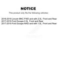 thumbnail image 2 of Transit Auto Front Rear Disc Brake Rotors and Semi-Metallic Pads Kit for Car Ford Escape Lincoln MKC K8S-101356, 2 of 11