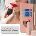 thumbnail image 3 of Dteck Crossbody Wallet Case for Samsung Galaxy A35 5G, Bicolor PU Leather Zipper Purse with Card Holder Mini Make-up Mirror for Women Girls,Folio Flip Phone Case with Magnetic Closure,Pink, 3 of 7