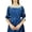 Navy Blue, variant on Atasi Fashion Women's Blue Party Wear Indian Cotton Flared Anarkali Suit Set-4
