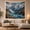 Glacier Lake, variant on Vibrant Mountain Valley with Snow Peaks and Stream, Serene Boho for Nature Lovers, Peaceful Wilderness Wall Art, Housewarming Gift, Tapestry Wall Hanging for Living Room and Bedroom