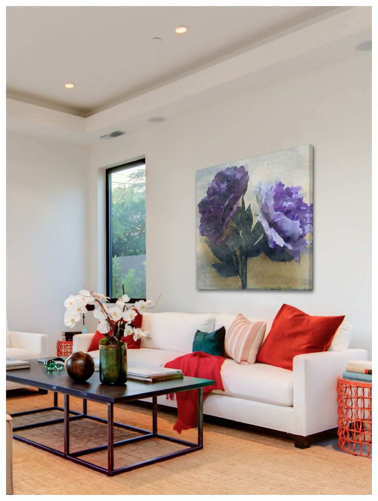 Marmont Hill - "Purple Majesty 3" by Irena Orlov Painting Print on Wrapped Canvas
