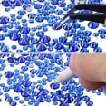 thumbnail image 4 of Holzlrgus 2000 Pieces Flat Back Gems Round Crystal Rhinestones 6 Sizes (1.5-6 mm) with Pick Up Tweezer and Rhinestones Picking Pen for Crafts Nail Face Art Clothes Shoes Bags DIY (Royal Blue), 4 of 5