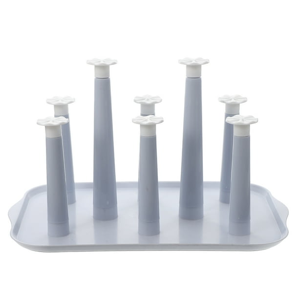 Escurridor de tazas para el hogar, soporte de plástico para botellas de agua, soporte para guardar vasos