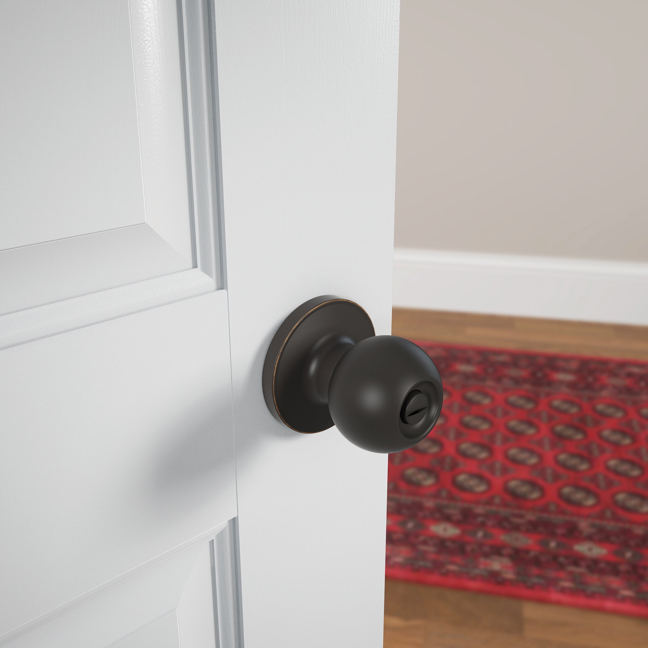 First Secure by Schlage Rigsby Bed / Bath Privacy Door Knob in