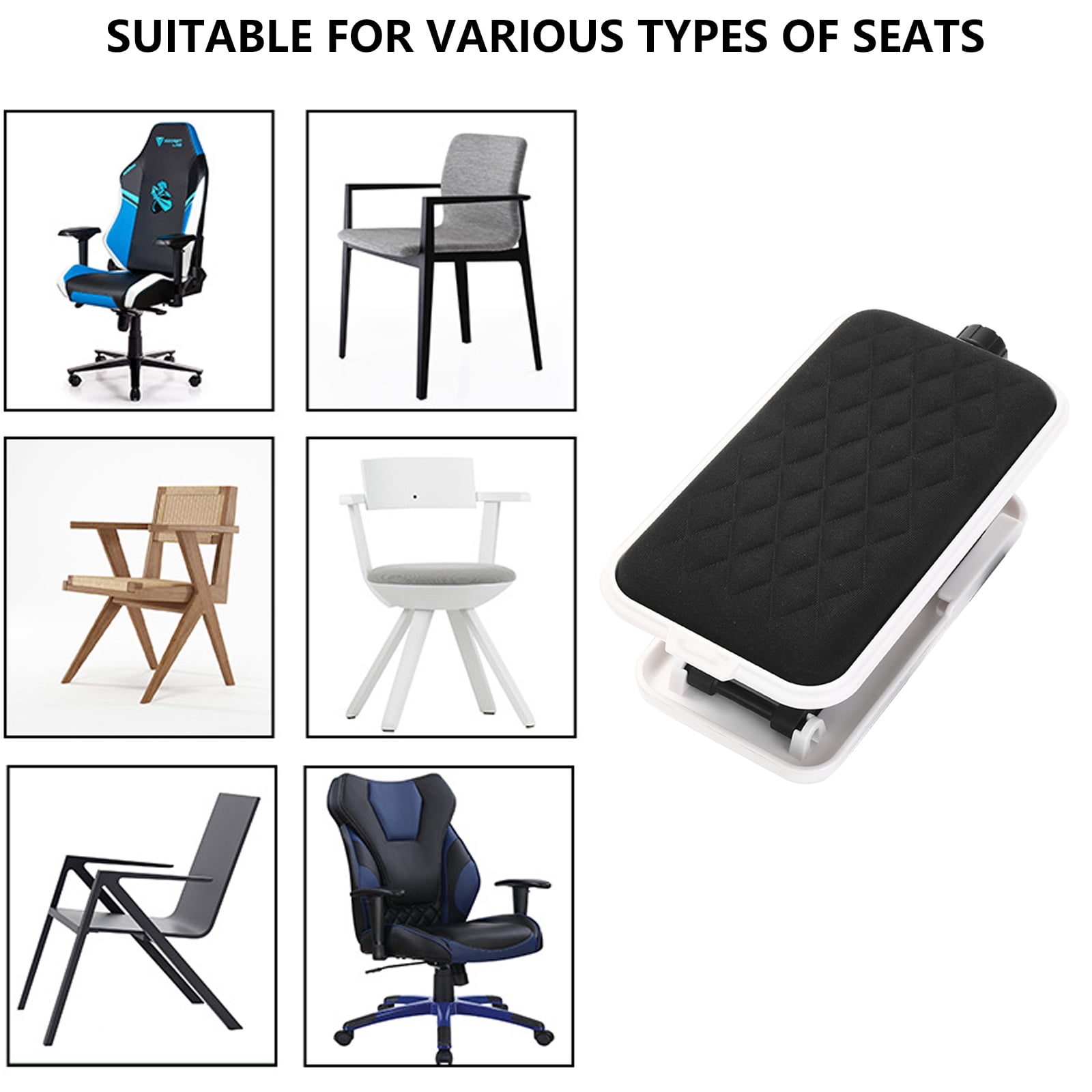 Arm Rest Adjustable Pad with Wrist Support Armrest Wrist Rest Attachment Arm Pad Extension Platform Tray for Desk