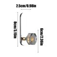 thumbnail image 3 of 304 Stainless Steel Adhesive Wall Hook 3.1x1.97in No-Drill Bathroom/Kitchen Hanger for Towels/Bags (Black/White/Silver 0.13lb)​, 3 of 6
