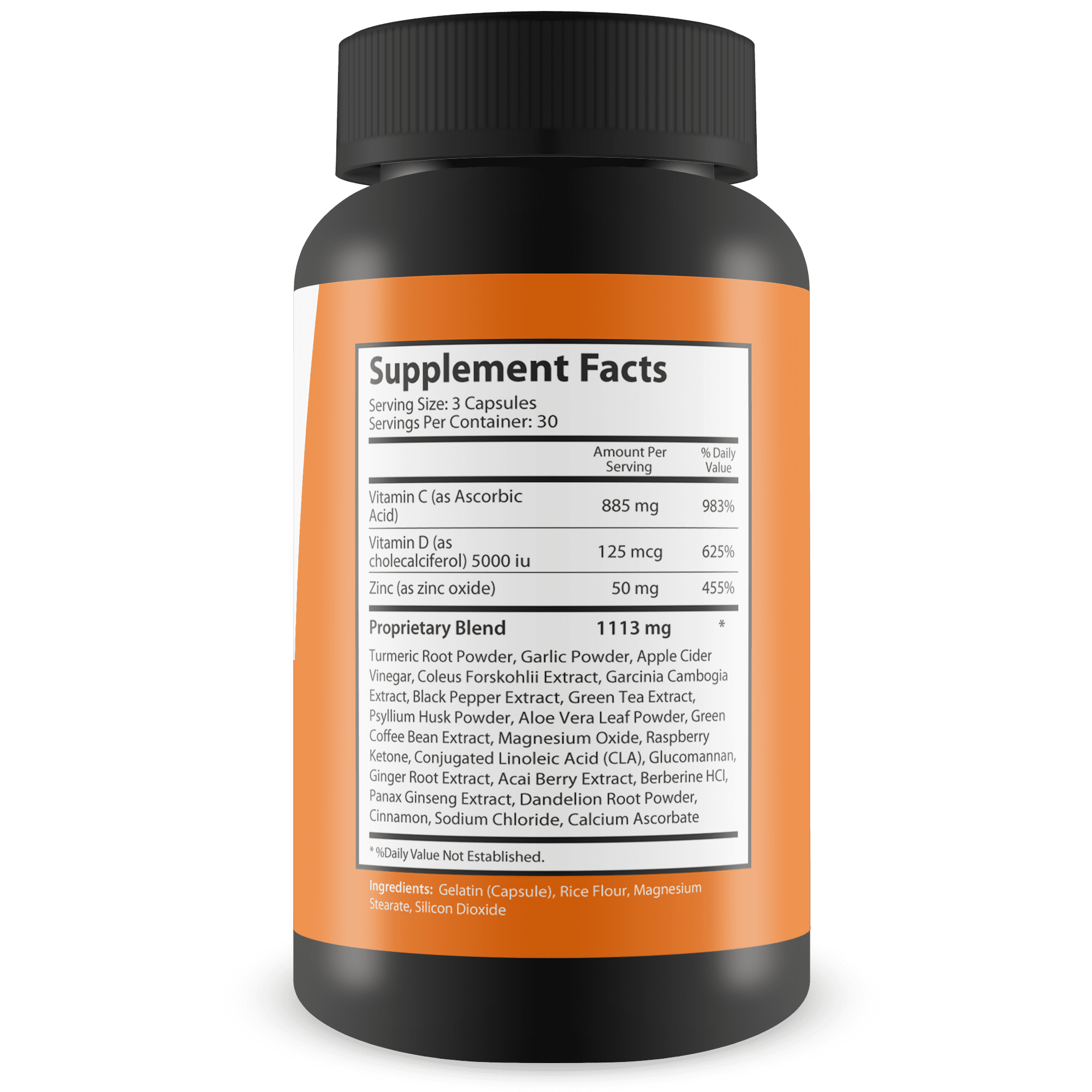 Pro Z Cleanse - Premium Immune System Support with Immune Boosting Vitamin C, Zinc, Vitamin D 5000 IU, Ginger, & Turmeric Curcumin - Immune Support Supplement for Women & Men - Aid Immune Health