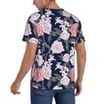 thumbnail image 2 of KLL Rose Flowers for Men's Baseball Shirts,Short Sleeve Casual Shirts Button Down Shirt for Men Beach Summer Wedding Shirt-4X-Large, 2 of 7