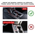 thumbnail image 5 of Xotic Tech Interior Center Console Gear Shift Frame Panel Water Cup Holder Decoration Cover Trim, Carbon Fiber Pattern, Compatible with Honda Accord 10th Gen 2018-2022 (Gas Version), 5 of 9