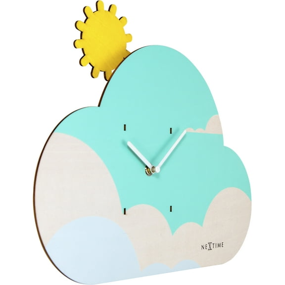 NEXTIME WALL CLOCK: CLOUDY - GLOW IN THE DARK