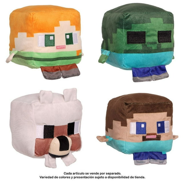 Peluche Minecraft Cubo Reveal 4 pulgadas 185113 Varios modelos 1 pieza