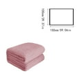 thumbnail image 3 of Btomtd 40"x60" Soft and Thick Double Layer Raschel Throw Blanket, Warm Blanket for Winter, Comfortable Couch Blanket and Plush Bed Blankets for Multiple Scenes, Pink, 3 of 7