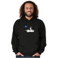 thumbnail image 5 of NASA Astronaut Space Shuttle Surfing Hoodie Sweatshirt Women Men Brisco Brands S, 5 of 6
