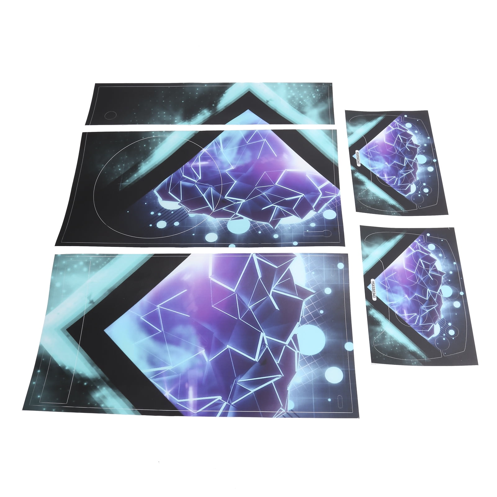 Pl... Details about   Candy Pink Fractal Geometric Triangles Party Supplies Bundle Pack for 16 