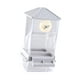 thumbnail image 4 of Accesorios de jaula de alimentación de jaulas de aves resistentes estacionamiento de alimentación de colgación automática transparente para pájaros Gris, 4 of 8