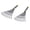 grey, variant on Pack Of 2 Ergonomic Plastic Garden Rakes With 9 Teeth Lightweight For Soil Cultivation Weeding And Planting Landscaping