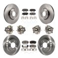 thumbnail image 1 of Transit Auto Front Rear Hub Bearing Assembly Disc Brake Rotor and Ceramic Pads Kit (10Pc) for Car 2016 Hyundai Sonata FULL HYBRID EV-GAS (FHEV) engine with Electric Parking Left Right KBB-126941, 1 of 11