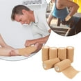 thumbnail image 2 of 6 Self Adhesive Bandage Wrap - Tan, Elastic, for Wound and Sports Injury Treatment, 2 of 8
