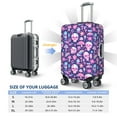 thumbnail image 6 of Balery Luggage Cover mushroom rainbow color Skull Print Suitcase Covers for Luggage Elastic Washable Suitcase Protector Fits 18-32 Inch Luggage-X-Large, 6 of 9