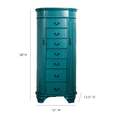 thumbnail image 7 of Hives and Honey Daley Oval Standing Jewelry Armoire, Turquoise, 7 of 7