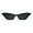 All Black, variant on Womens Narrow Goth Cat Eye Vintage Retro Mod Sunglasses All Black