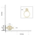 thumbnail image 4 of ANGARA Golden South Sea Cultured Pearl and Diamond Halo Ring in 14K Yellow Gold for Women | June Birthstone Jewelry for Her, 4 of 8
