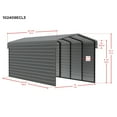 thumbnail image 4 of Arrow 10 x 24 x 9 ft Charcoal Steel Carport With 3 Wall Kit, 4 of 17