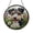 Acrylic 3.5 Inch, variant on Wire Fox Terrier Glass Suncatcher Window Hanging, Botanical Dog Scene, Charming Decorative Accent