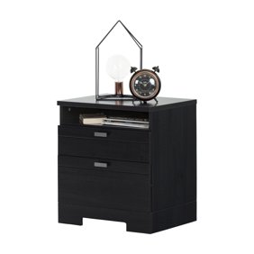 South Shore Gravity 2 Drawer Nightstand Multiple Finishes Walmart Com Walmart Com