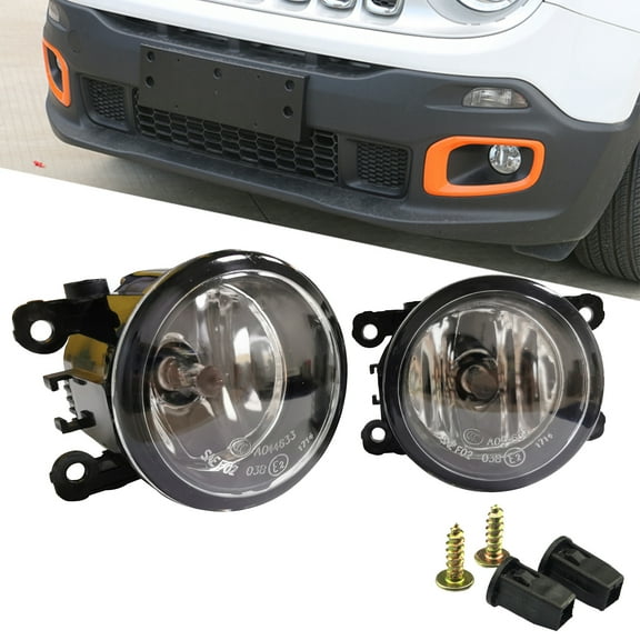 KYYET Jeep Renegade 12V 55W 4300K Fog Light fits Jeep Renegade 2 Piece