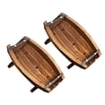thumbnail image 4 of BESTYASH 2Pcs Rustic Wood Half Barrel Planters Outdoor Durable Decorative Garden Flower Pots, 4 of 8