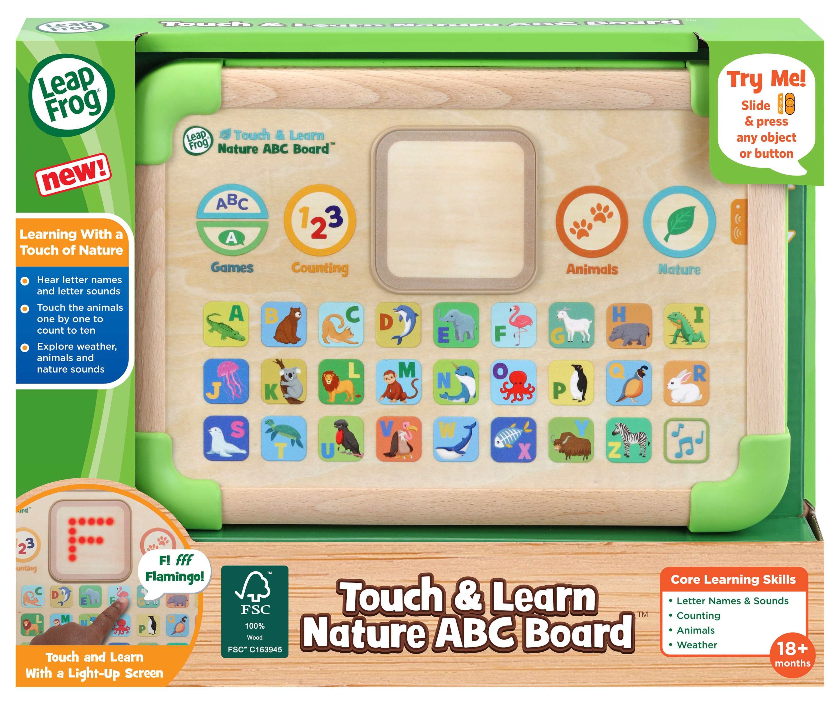 LeapFrog® Touch & Learn Nature ABC Board™ Wooden "Tablet" & LED Screen