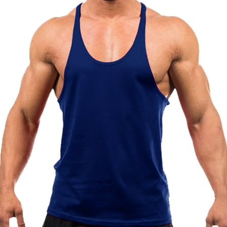 Men's Tank Top for Bodybuilding and Fitness Stringer Sports Vest Gym ...