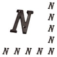 thumbnail image 1 of Letras de metal negro Wosthever Números de casa Placa de número de casa B17--N 10Conjunto, 1 of 6
