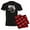 With Red Plaid Pant, variant on CafePress - Opossum Possum Animal Men's Dark Pajamas - Men's Dark Loose Fit Cotton Pajama Set
