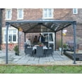 thumbnail image 3 of Palram - Canopia Martinique 5000 12' x 16' Polycarbonate/Aluminum Gazebo - Gray/Bronze, 3 of 13
