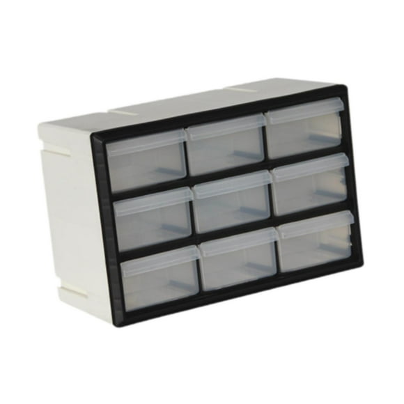 Xingzhi Drawer Storage Cabinet Organizer Home Container Small Screws drawers for 2 Items Beads White 9 drawers