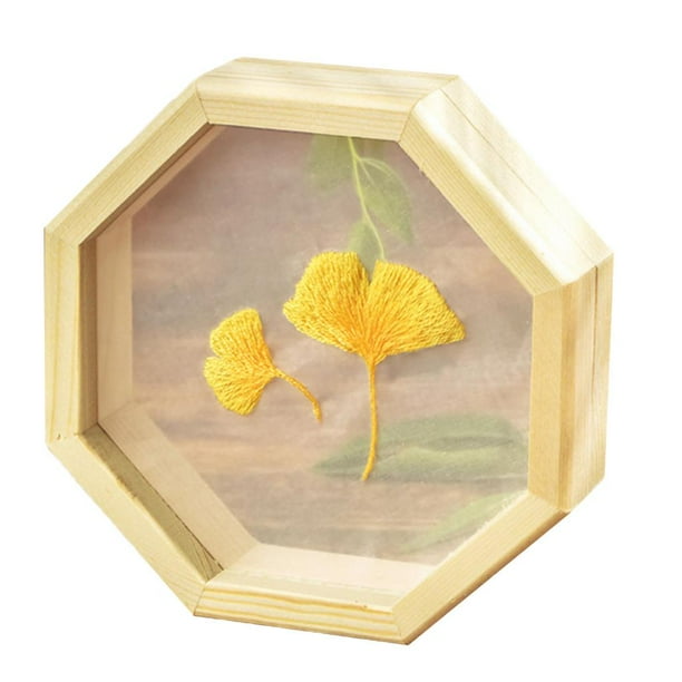 Kit de muestrario de bordado hecho a mano con patrón de flores para principiantes en decoración artesanal. E00078