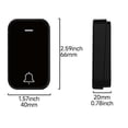 thumbnail image 5 of Wireless Doorbell with Battery, Mini Doorbell 150M Waterproof Electronic Chime Kit, 38 Melodies at 4 Volume Levels for Home, Office, Hotel, etc, 5 of 5