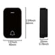 thumbnail image 5 of Wireless Doorbell with Battery, Mini Doorbell 150M Waterproof Electronic Chime Kit, 38 Melodies at 4 Volume Levels for Home, Office, Hotel, etc, 5 of 5