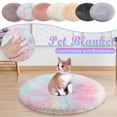 "QISIWOLE Calming Dog Bed and Cat Bed, Anti Anxiety Pet Bed Round