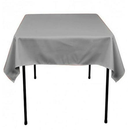 

40 pack 60 x 60 Square Overlay Tablecloth 100% polyester Wholesale Wedding (Color: Silver Grey)