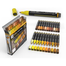 POSCA 16-Color Paint Marker Set, PC-5M Medium 